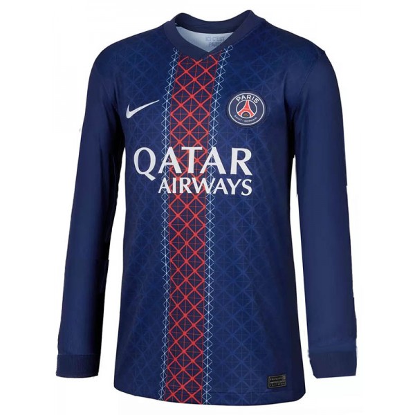 Paris Saint-Germain maglia a maniche lunghe per la casa La prima divisa da calcio da uomo della divisa da calcio del PSG supera la maglia sportiva 2025-2026